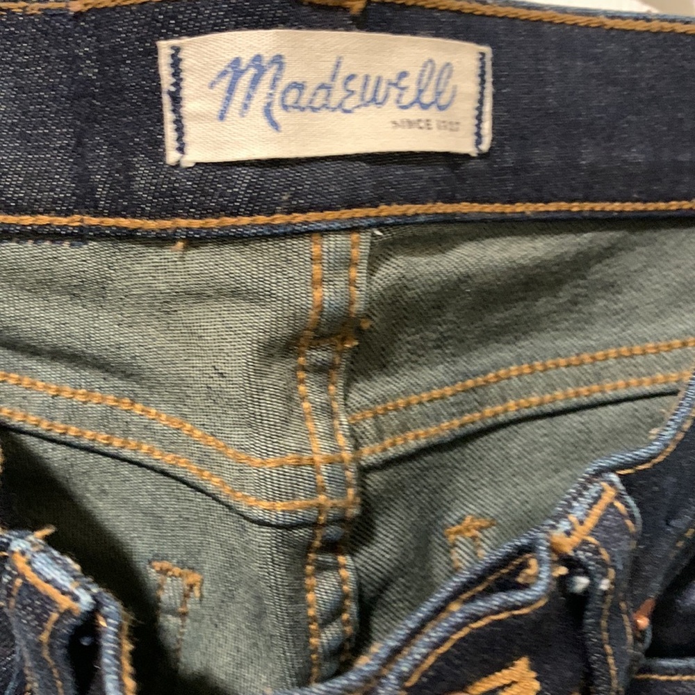 Skinny Skinny Madewell Jeans Dark Denim 5 pocket Jeans Excellent Condition Sz 24 - Picture 4 of 8